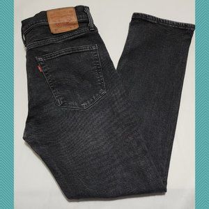 Levi's 511 Black Wash Mid Rise Slim Fit Jeans